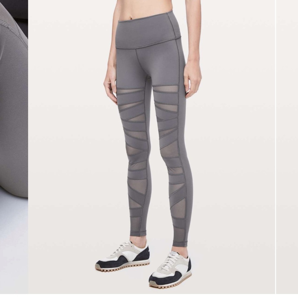 Lululemon Wunder Under Pant (High-Rise) *Tech Mesh 28" size 6